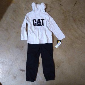 CAT brand unisex 2 piece outfit (sz 4 kids)